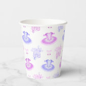 Gobelets En Papier Ballet rose et violet Anniversaire Chaussures Tutu (Verso)