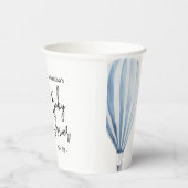 Gobelets En Papier Ballon à air chaud - baby shower (Droite)