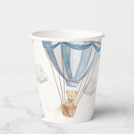 Gobelets En Papier Ballons à air chaud Teddy Bear (Verso)
