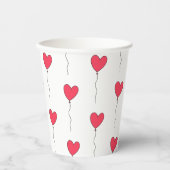Gobelets En Papier Ballons cardiaques (Recto)