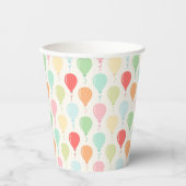 Gobelets En Papier Ballons de couleurs mignonnes Anniversaire de enfa (Recto)