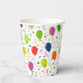 Gobelets En Papier Ballons de fête (Verso)