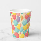 Gobelets En Papier Ballons de fête de différentes couleurs (Droite)