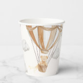 Gobelets En Papier Ballons Teddy Bear Tan Hot Air (Verso)