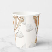 Gobelets En Papier Ballons Teddy Bear Tan Hot Air (Droite)