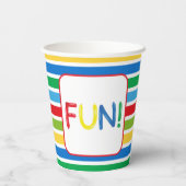 Gobelets En Papier Ballons temps de fête Coupe papier (Verso)