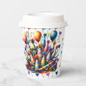 Gobelets En Papier Balloons Joyeux Anniversaire (Verso)