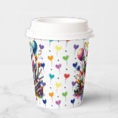 Gobelets En Papier Balloons Joyeux Anniversaire (Droite)