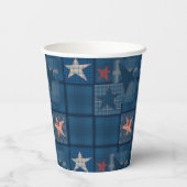 Gobelets En Papier Ballotin de patchwork Denim (Verso)