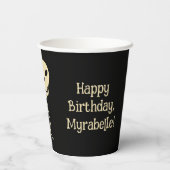 Gobelets En Papier Ballotte crâne Goth fête d'anniversaire (Verso)