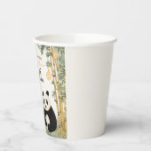 Gobelets En Papier Bambou et Panda beige Whimsical (Gauche)
