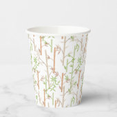 Gobelets En Papier Bambou Foliage Oriental Feuilles de verdure (Gauche)