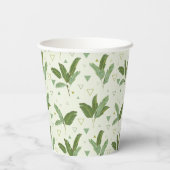 Gobelets En Papier Banana Leaf With Triangles (Verso)