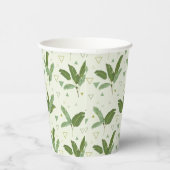 Gobelets En Papier Banana Leaf With Triangles (Droite)