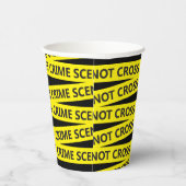 Gobelets En Papier Bande de scène de crime policier (Droite)