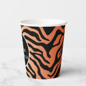 Gobelets En Papier Bande de tigre (Verso)