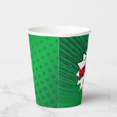 Gobelets En Papier Bande dessinée de Noël Pop Art personnalisée (Droite)