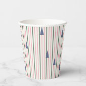 Gobelets En Papier Bande moderne du milieu du siècle (Recto)