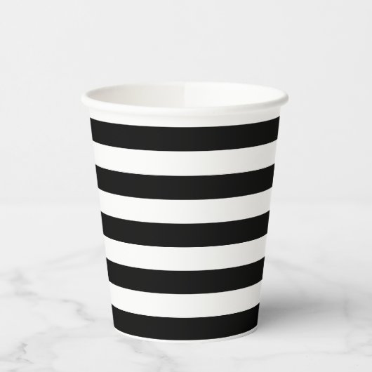 Gobelets En Papier Bande noire (Gauche)