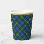 Gobelets En Papier Bannerman personnalisé Tartan Noël (Gauche)
