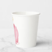 Gobelets En Papier Banque rose (Gauche)