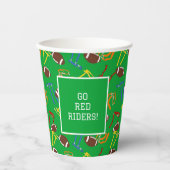 Gobelets En Papier Banquet de la fin de la saison (Recto)