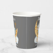 Gobelets En Papier Baptême Bébé Pingouin Et Tasses De Papier Lune (Droite)