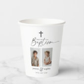 Gobelets En Papier Baptême conjoint 2 photo (Recto)