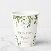 Gobelets En Papier Baptême de verdure (Recto)