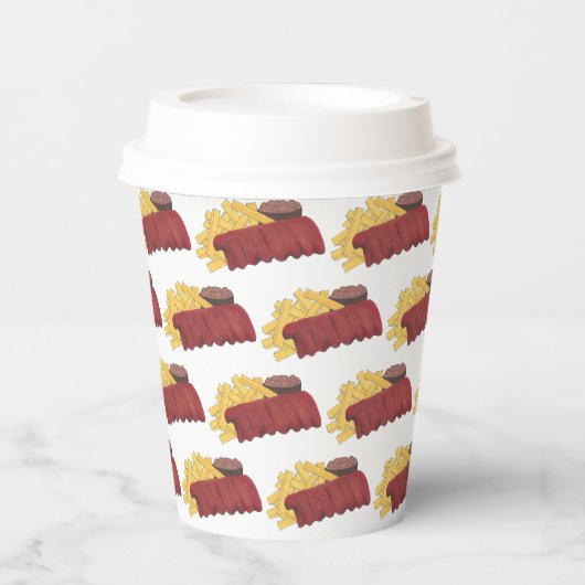 Gobelets En Papier Barbecue Barbecue Barbecue Rib Cookoff (Recto)