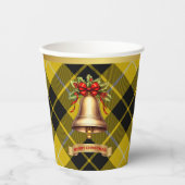 Gobelets En Papier Barclay Tartan personnalisé Noël (Recto)