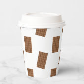 Gobelets En Papier Bars à chocolat Arrière - plan blanc (Gauche)