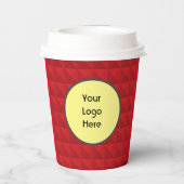 Gobelets En Papier Bascule rouge (Verso)