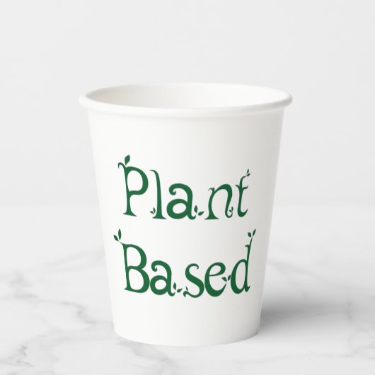 Gobelets En Papier Basé sur le plante (Recto)
