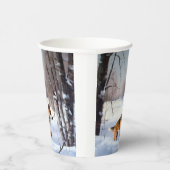 Gobelets En Papier Basenji Laisser neiger Noël (Droite)