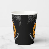 Gobelets En Papier Basket d'Halloween Ball Trick ou Basketball Annive (Gauche)
