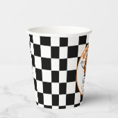 Gobelets En Papier Basket Retro Personnalisé Anniversaire Fête Cute (Droite)