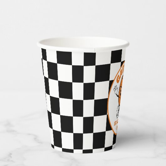 Gobelets En Papier Basket Retro Personnalisé Anniversaire Fête Cute (Droite)