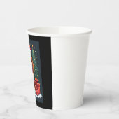 Gobelets En Papier Basset Hound Chien Fêtes de Noël Père Noël Amoureu (Gauche)