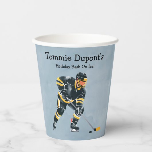 Gobelets En Papier Bassin Anniversaire Sur Glace (Recto)