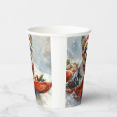 Gobelets En Papier Bateau australien en sledge laissez-le neiger Noël (Droite)