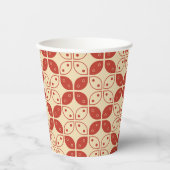 Gobelets En Papier Batik Kawung, Motif indonésien, javanais, ethnique (Recto)