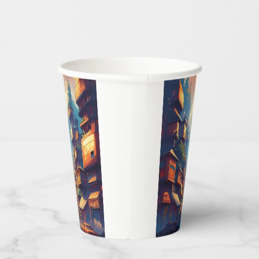 Gobelets En Papier Bâtiments (Droite)