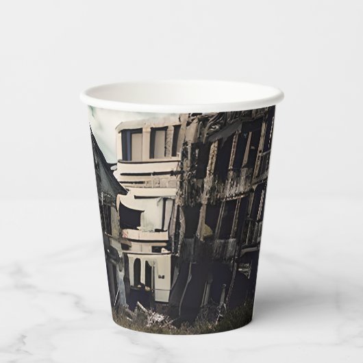 Gobelets En Papier Bâtiments abandonnés | Destruction post-apocalypse (Verso)