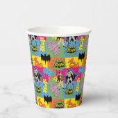 Gobelets En Papier Batman et Robin | Motif de poignée de main d'actio (Gauche)