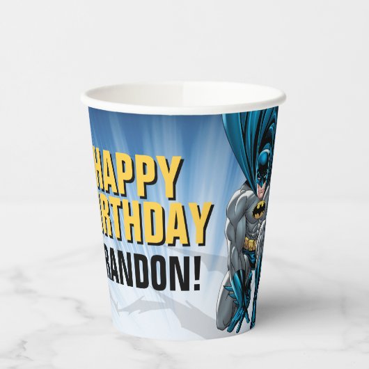 Gobelets En Papier Batman | Joyeux anniversaire (Gauche)