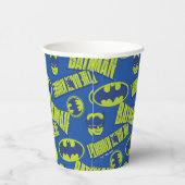 Gobelets En Papier Batman - Le Motif du Chevalier foncé (Droite)