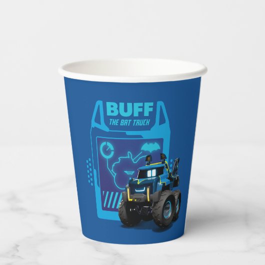 Gobelets En Papier Batwheel™ Buff - Le Camion Bat (Verso)