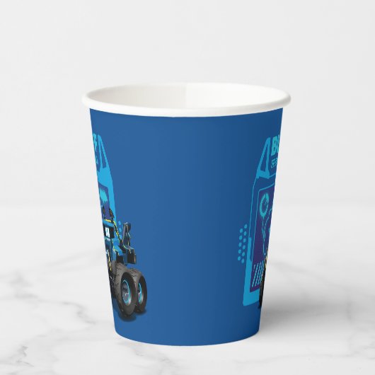 Gobelets En Papier Batwheel™ Buff - Le Camion Bat (Gauche)