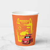 Gobelets En Papier Batwheel™ Redbird - Le Racecar (Verso)